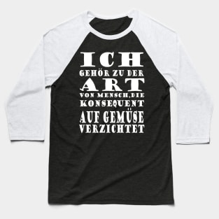 Grillen BBQ Steak Kochschürtze Antiveganer Fleisch Baseball T-Shirt